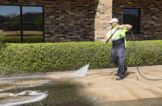 commercial concrete cleaning in denton